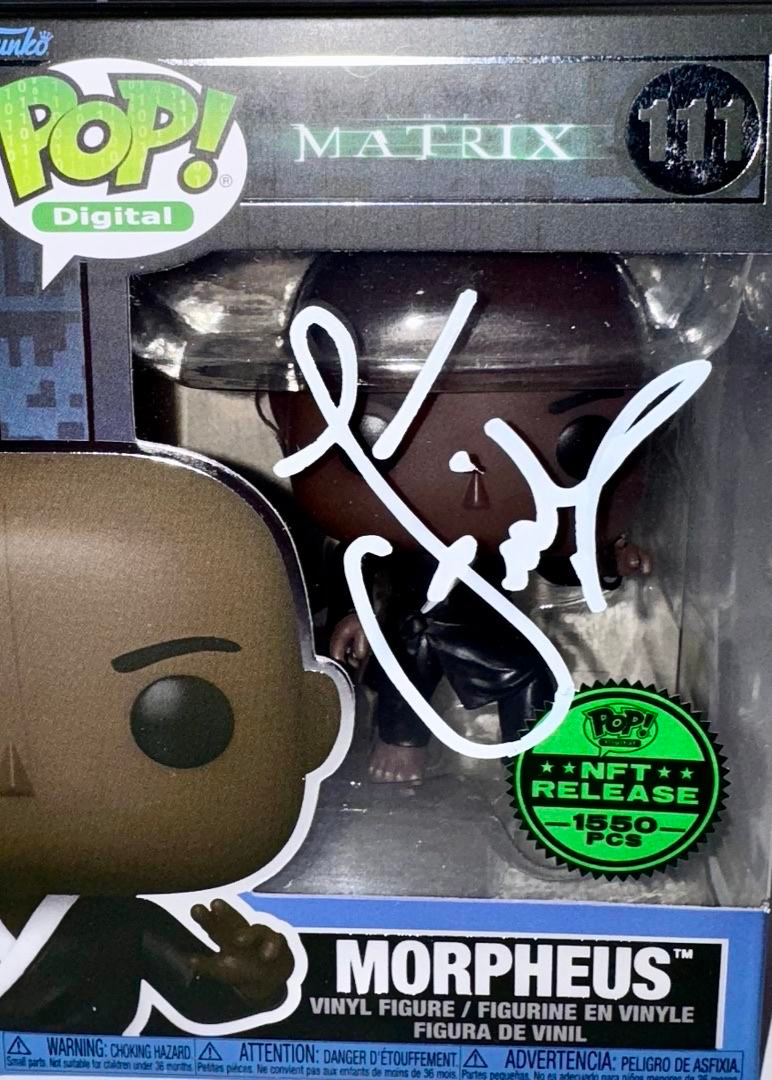 Laurence Fishburne Signed Limited Edition Funko Pop #111 Morpheus (The Matrix) - Beckett COA